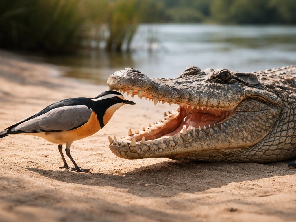 What Bird Cleans Crocodile Teeth? Egyptian Plover Explained