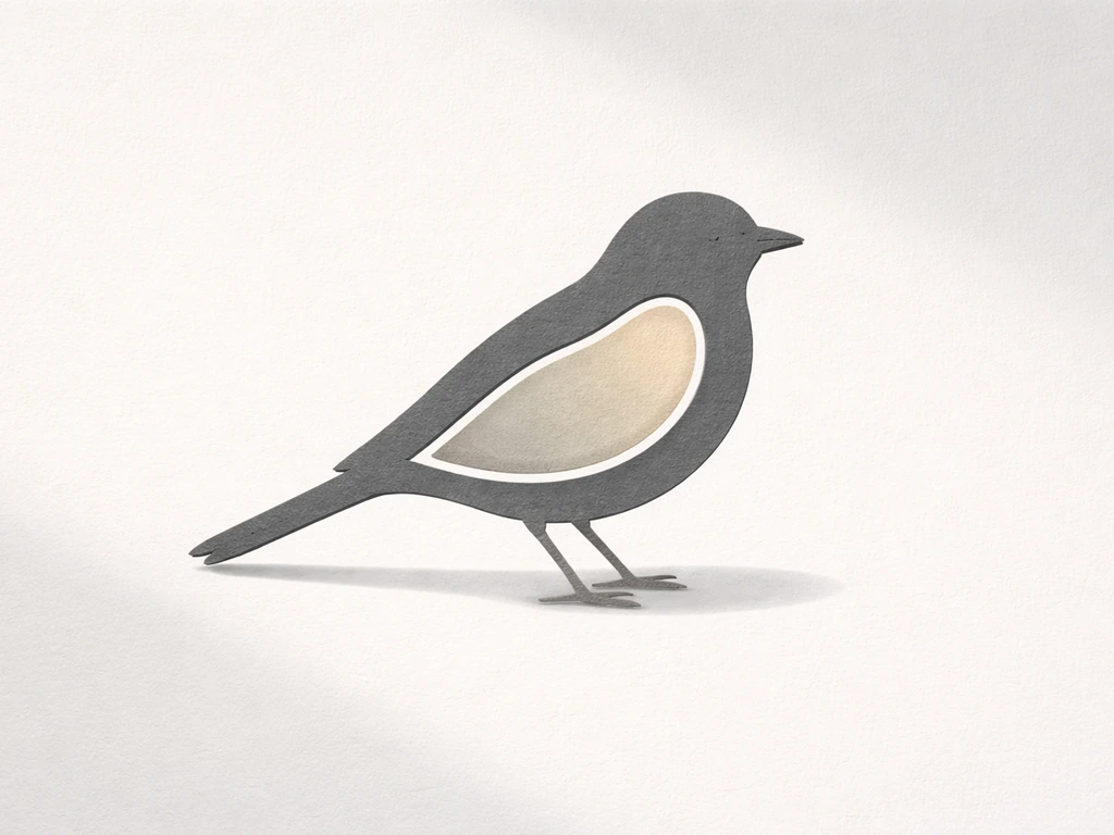 Minimal editorial illustration of a bird silhouette showing overall mass vs inner fat shading.